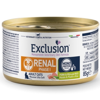 Ветеринарный монопротеиновый влажный кошачий корм для здоровья почек (I этап)  85г