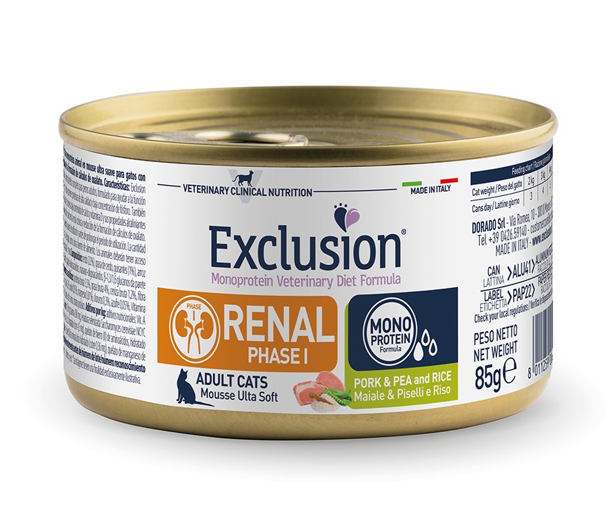 Ветеринарный монопротеиновый влажный кошачий корм для здоровья почек (I этап) 85г