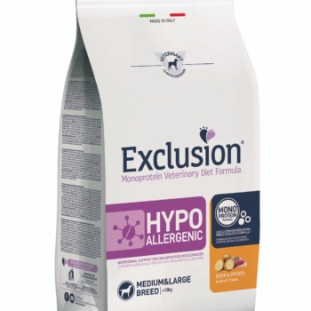 Ветеринарный монопротеиновый гипоаллергенный сухой корм для взрослых собак средних и больших пород (утка) 12кг