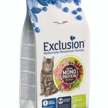 Монопротеиновый сухой корм для взрослых кошек (курица) 12кг