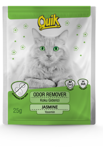 QUIK Устранитель запаха для кошачьего лотка (жасмин) 25г