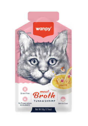WANPY Суп для кошек (тунец и креветки) 50г